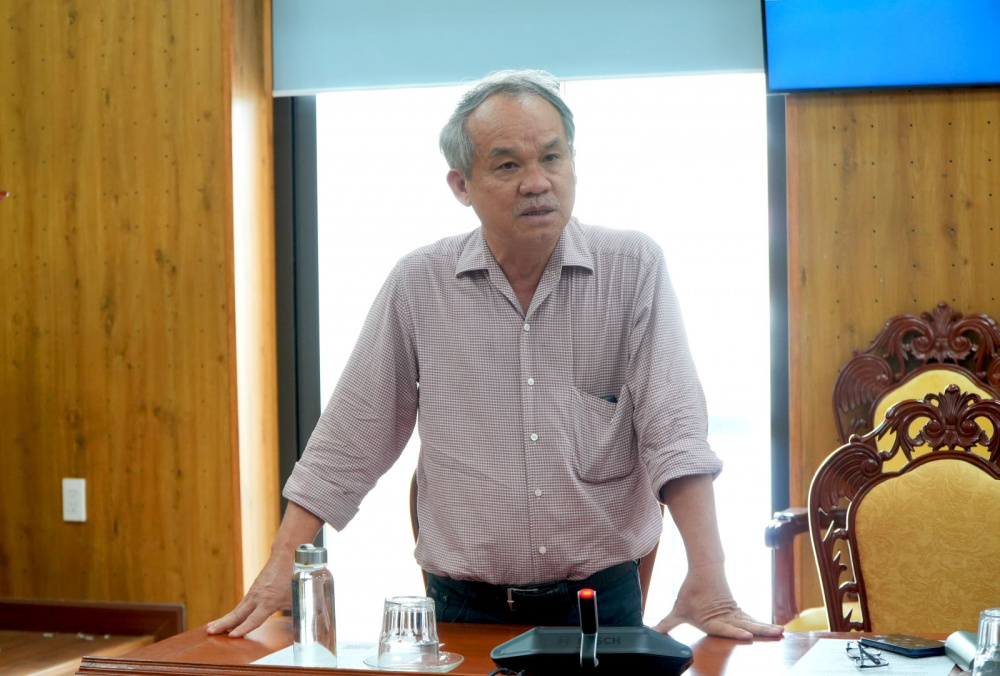 Đại diện Công ty cổ phần Hoàng Anh - Gia Lai phát biểu tại hội nghị.