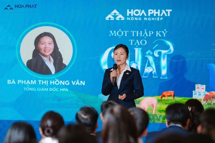 Bà Phạm Thị Hồng Vân, Tổng Giám đốc HPA chia sẻ về hành trình 10 năm tạo chất của HPA