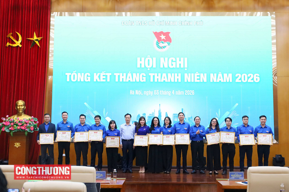 Khen thưởng cho 25 đơn vị đạt thành tích xuất sắc trong triển khai Tháng Thanh niên năm 2026