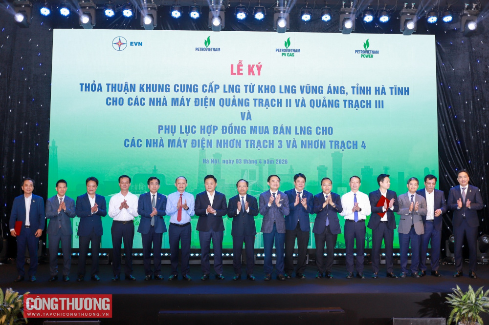 lễ ký kết cung cấp LNG cho nhà máy điện