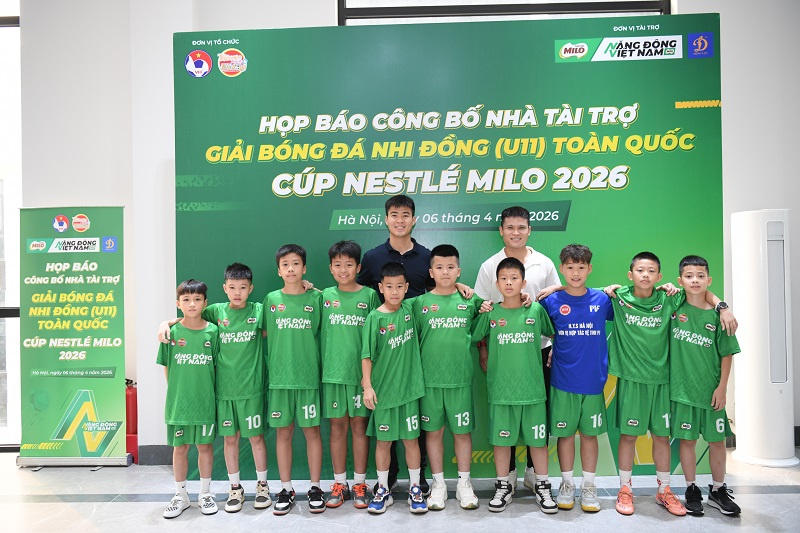 Nestlé MILO đồng hành cùng Giải bóng đá nhi đồng (U11) toàn quốc 2026
