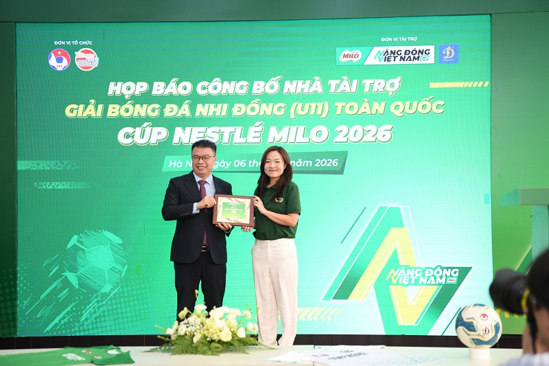 Nestlé MILO đồng hành cùng Giải bóng đá nhi đồng (U11) toàn quốc 2026