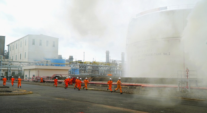 Hơn 400 người tham gia thực tập phương án chữa cháy và cứu nạn, cứu hộ cấp Thành phố tại Công ty Nhiệt điện Phú Mỹ