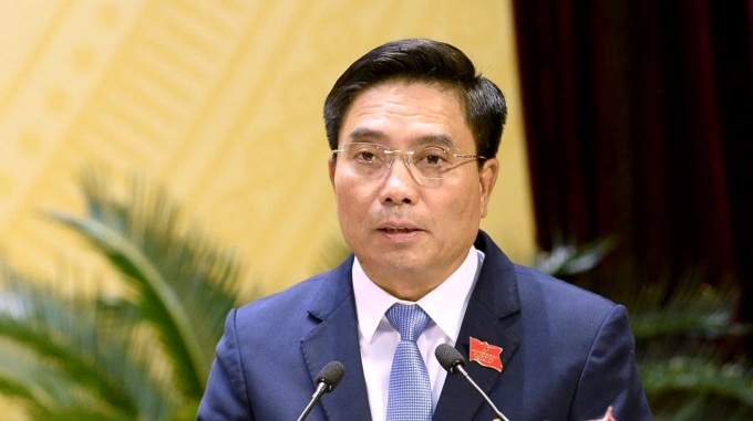 Ông Nguyễn Doãn Anh phát biểu tại Đại hội Đảng bộ tỉnh Thanh Hóa ngày 15/10. Ảnh: Lê Hoàng