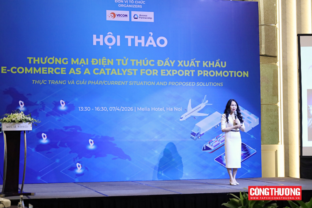 Một số hình ảnh tại hội thảo “Thương mại điện tử thúc đẩy xuất khẩu - Thực trạng và giải pháp”