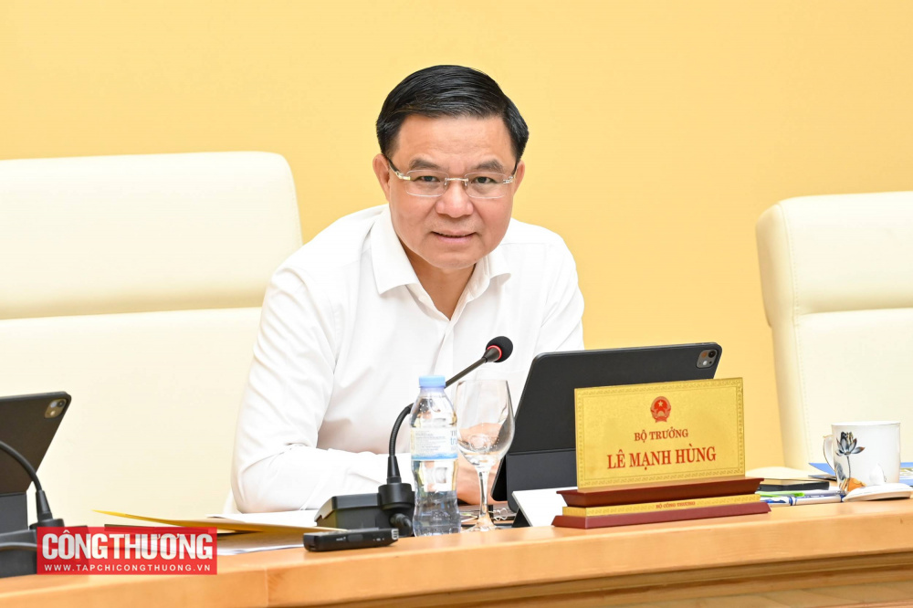 Bộ trưởng Lê Mạnh Hùng phát biểu chỉ đạo tại buổi làm việc