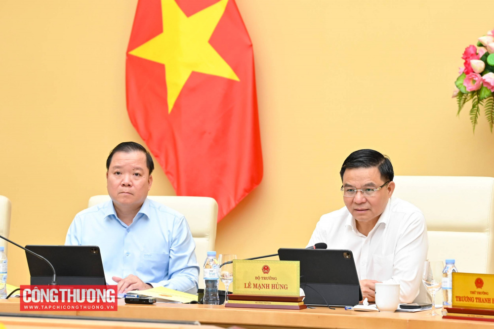 Bộ trưởng Lê Mạnh Hùng phát biểu chỉ đạo tại buổi làm việc