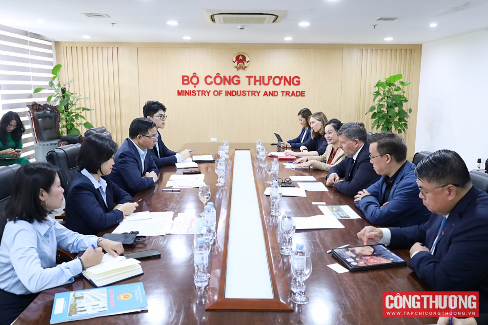 Bộ trưởng Bộ Công Thương Lê Mạnh Hùng tiếp Tổng Giám đốc Tập đoàn Central Retail