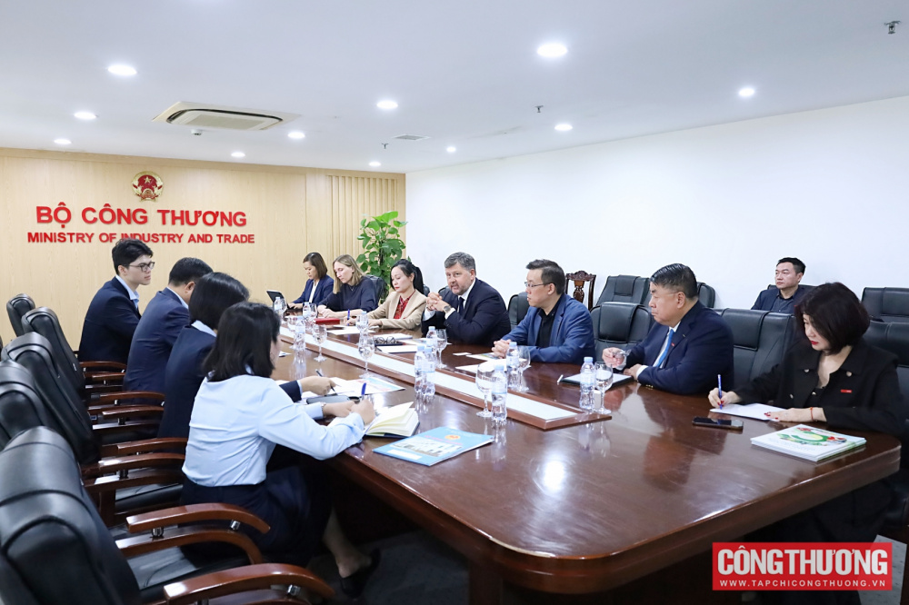Bộ trưởng Bộ Công Thương Lê Mạnh Hùng tiếp Tổng Giám đốc Tập đoàn Central Retail