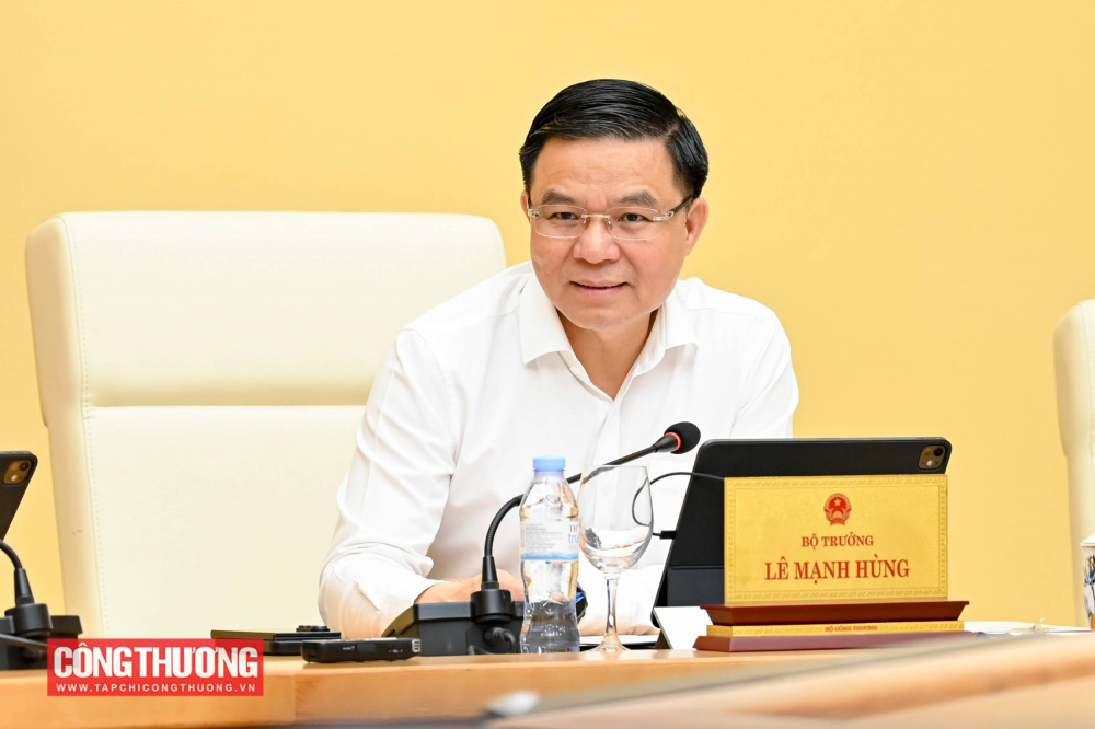 Bộ trưởng Bộ Công Thương Lê Mạnh Hùng chủ trì hội nghị
