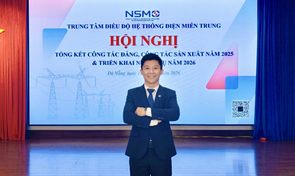 anh Phạm Minh Rin - Bí thư Đoàn Thanh niên Trung tâm Điều độ Hệ thống điện miền Trung