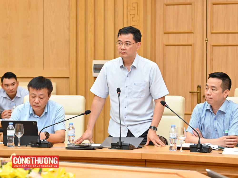 Đại diện các đơn vị phát biểu tại buổi làm việc
