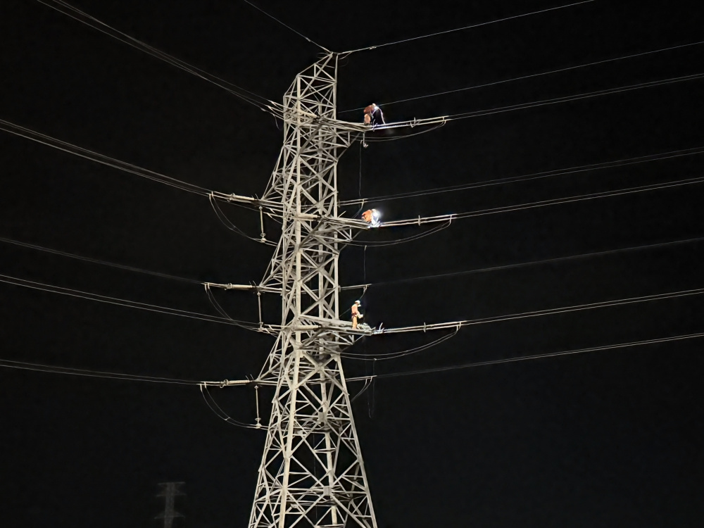 Vệ sinh bảo dưỡng đường dây 220kV Vĩnh Tân - Phan Thiết