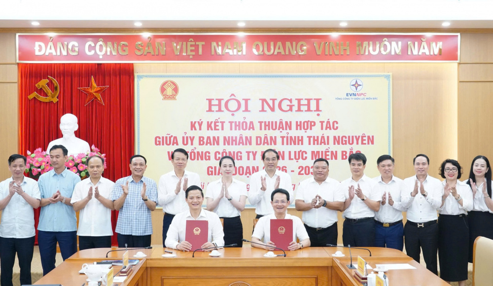 EVNNPC và Thái Nguyên tăng cường hợp tác phát triển hạ tầng điện giai đoạn 2026-2030