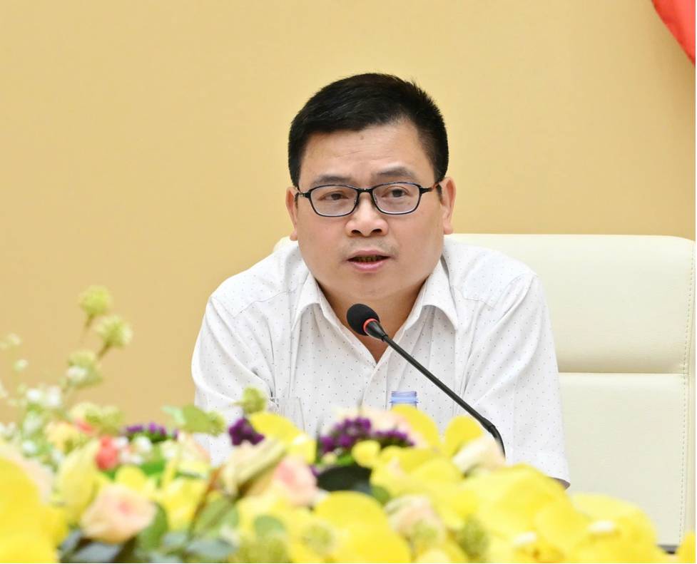 Thứ trưởng Bộ Công Thương Trương Thanh Hoài phát biểu tại cuộc họp