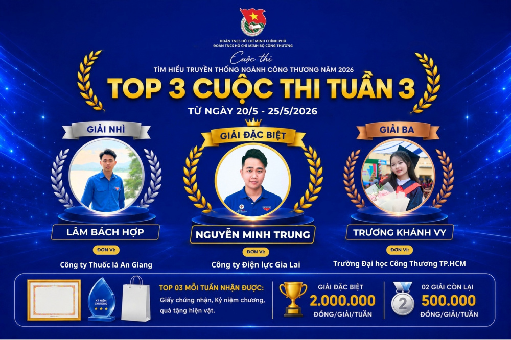Top 3 cá nhân Cuộc thi qua các tuần