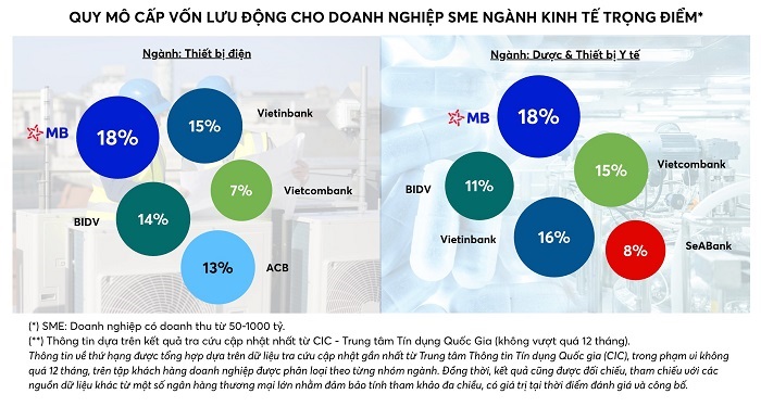 cấp vốn lưu động cho doanh nghiệp SME ở các ngành kinh tế trọng điểm