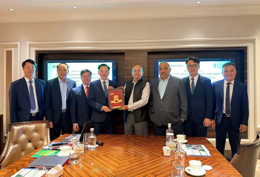 Vinachem làm việc với Indian Potash Limited, đầu mối nhập khẩu và phân phối phân bón lớn của Ấn Độ