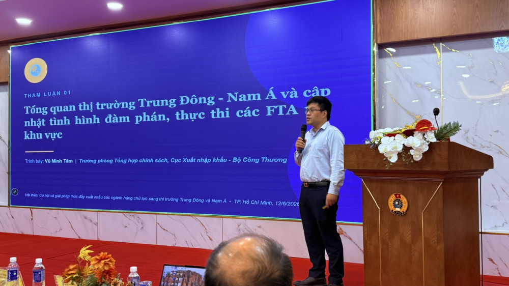 Tận dụng các FTA mới, thúc đẩy xuất khẩu các ngành hàng chủ lực sang thị trường Trung Đông và Nam Á 2 hội thảo Trung Đông