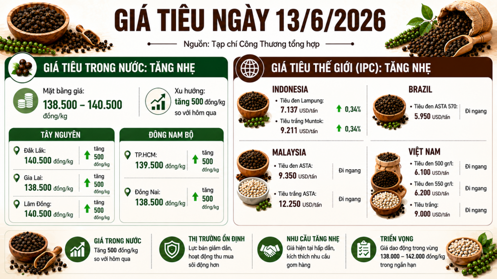 GIÁ TIÊU HÔM Nay