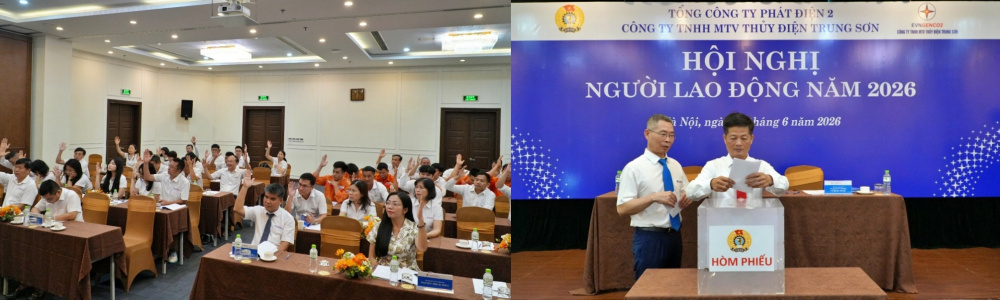 hình ảnh tại Hội nghị NLĐ Thủy điện Trung Sơn