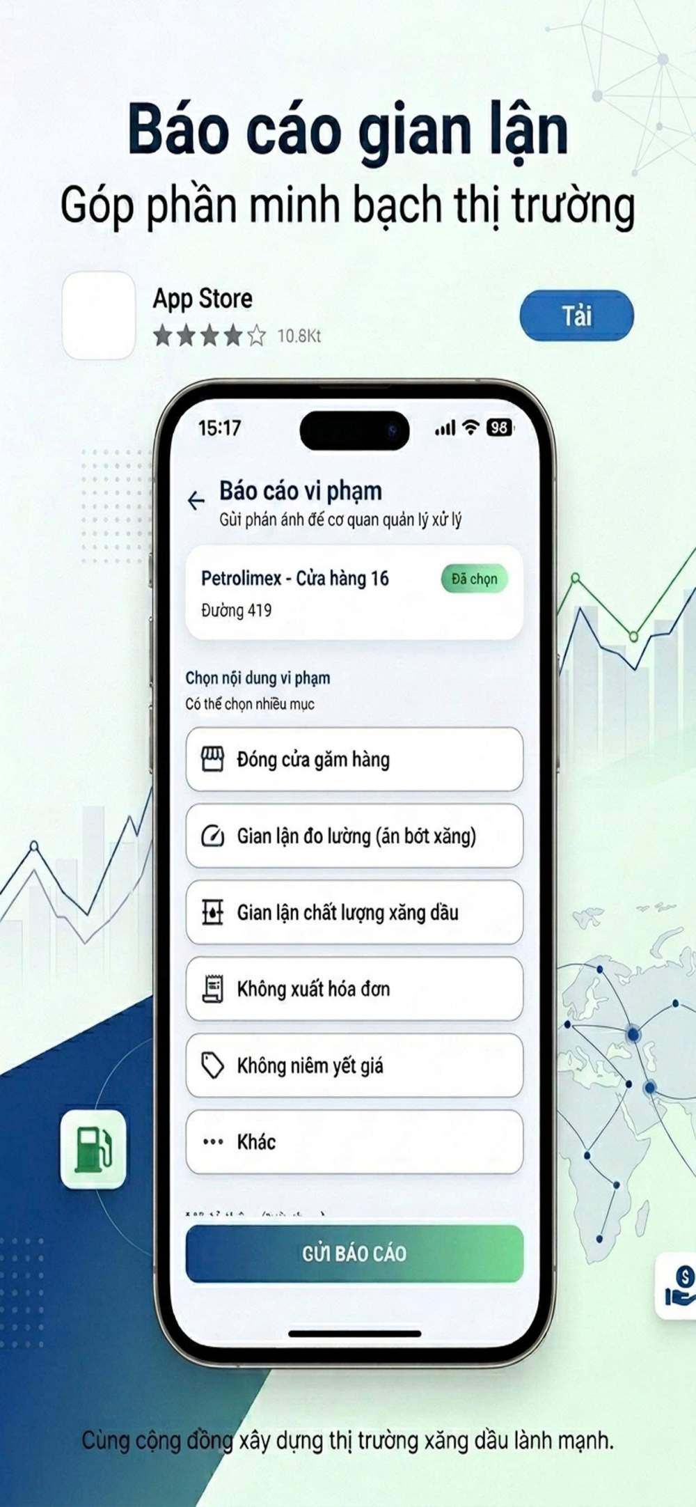 Ứng dụng “Quanh tôi” có trên App Store hoặc Google Play.