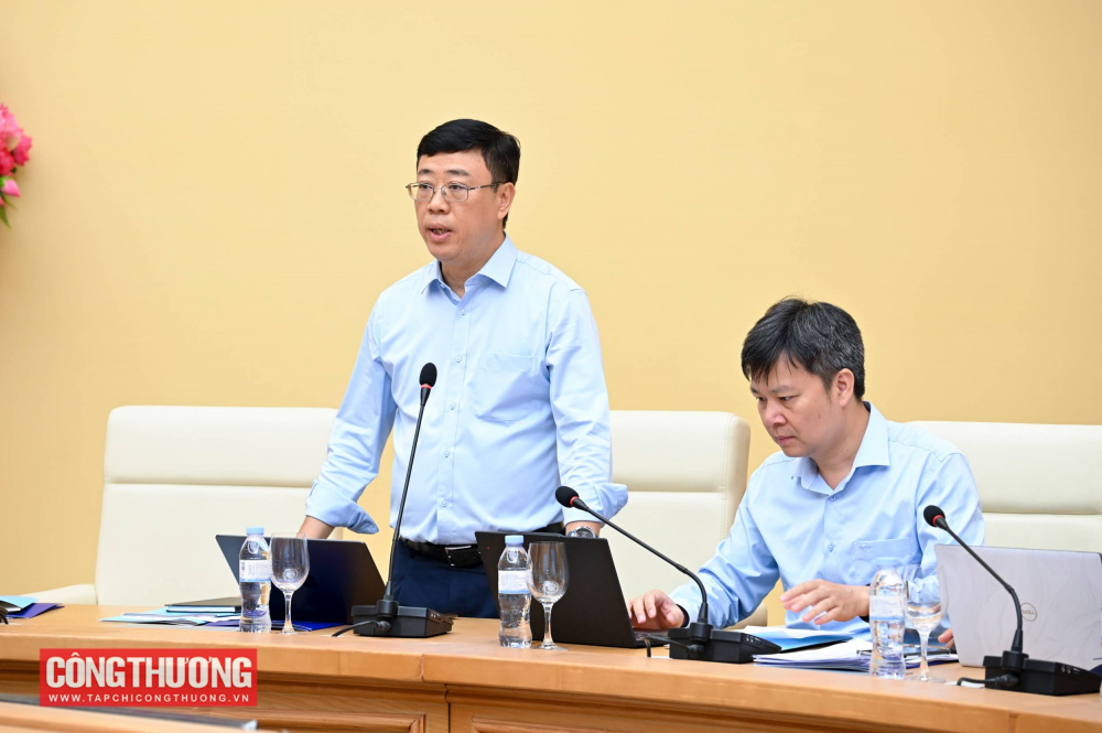 Cục trưởng Cục Điện lực Nguyễn Đức Cường phát biểu tại buổi làm việc