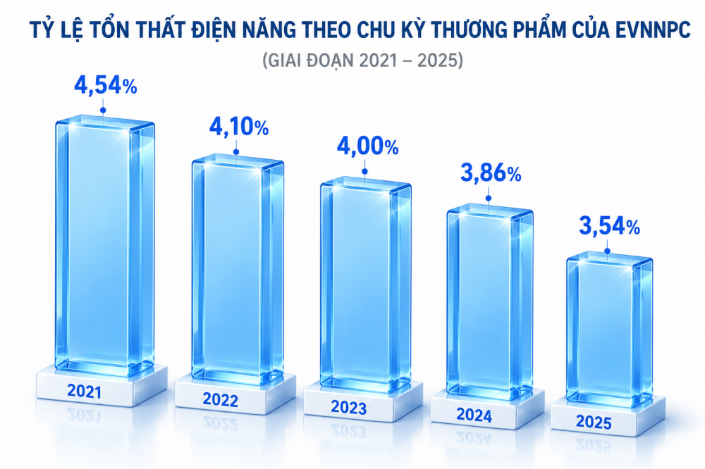 Công nghệ số giúp EVNNPC kéo giảm tổn thất điện năng