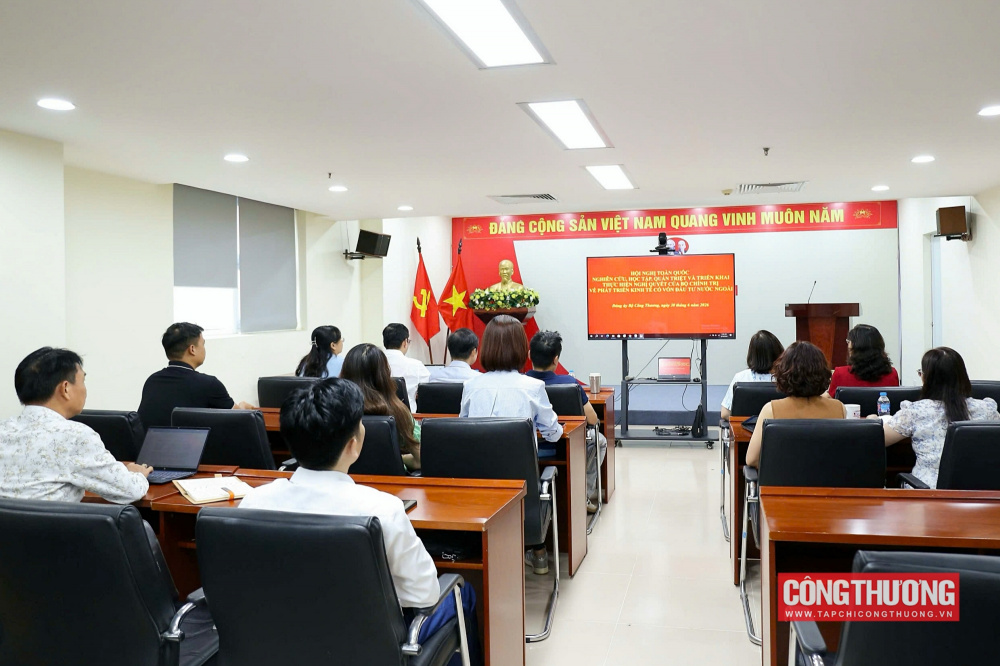 Đảng ủy Bộ Công Thương tham dự Hội nghị toàn quốc quán triệt Nghị quyết về phát triển kinh tế có vốn đầu tư nước ngoài
