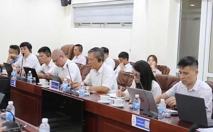 Lãnh đạo EVNNPT và các Ban chuyên môn của EVNNPT tham dự buổi làm việc với ADB