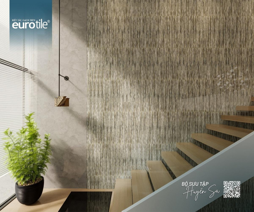 Gạch trang trí Third firing eurotile: Nghệ thuật sắp đặt không gian sống