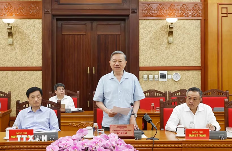 Thông cáo báo chí về cuộc làm việc của Tổng Bí thư, Chủ tịch nước Tô Lâm với Ban Thường vụ Đảng ủy Thanh tra Chính phủ- Ảnh 1.