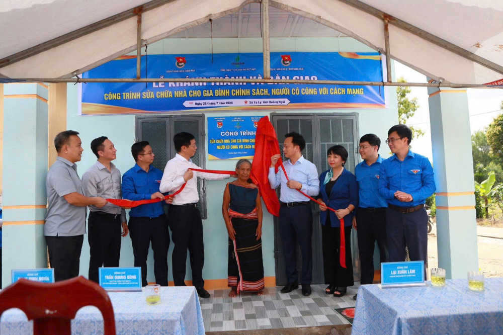 Tuổi trẻ Chính phủ phối hợp triển khai chuỗi hoạt động tri ân các anh hùng liệt sĩ và chăm lo an sinh xã hội tại Quảng Ngãi