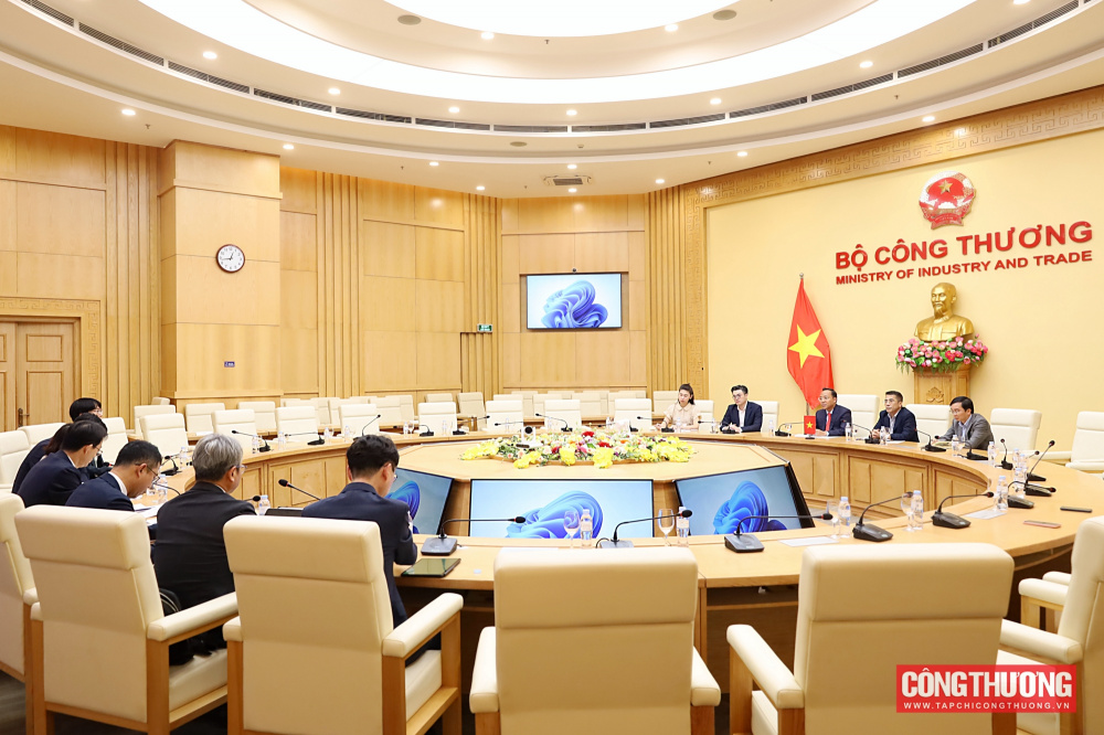 Thứ trưởng Nguyễn Hoàng Long làm việc với Thứ trưởng Bộ Thương mại, Công nghiệp và Tài nguyên Hàn Quốc về hợp tác năng lượng hạt nhân