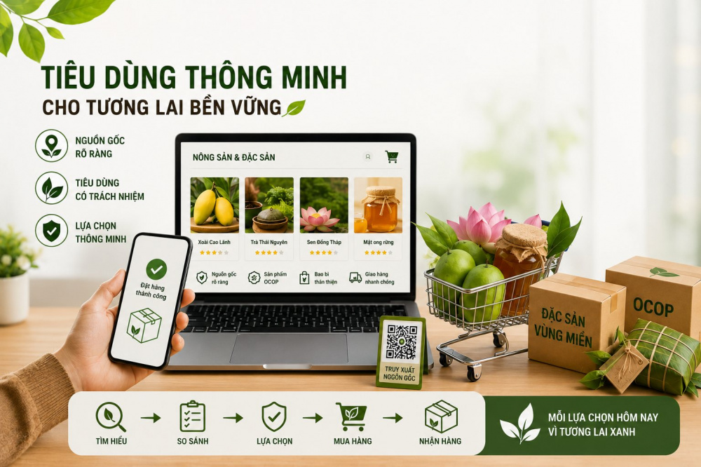 PHÁT TRIỂN THƯƠNG MẠI ĐIỆN TỬ BỀN VỮNG QUA MỖI LỰA CHỌN MUA SẮM THÔNG MINH