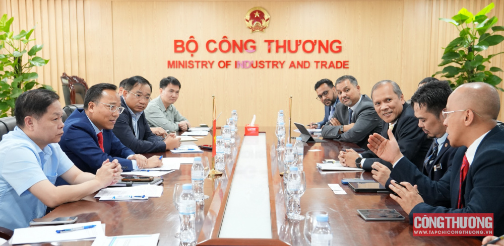 Thứ trưởng Nguyễn Hoàng Long làm việc với Tổng Thư ký Bộ Chuyển dịch Năng lượng và Chuyển đổi Nước Malaysia