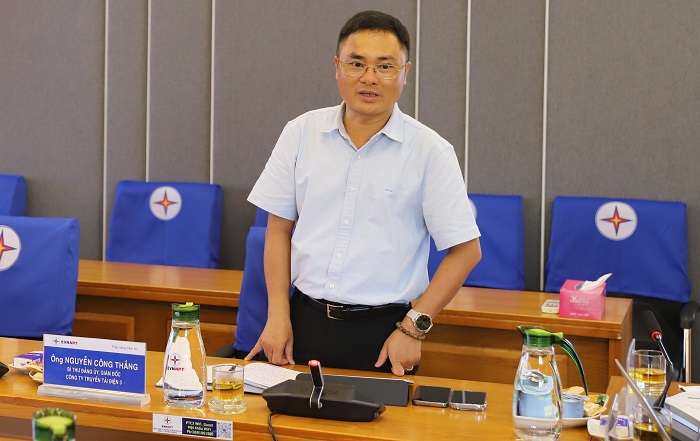 Ông Nguyễn Công Thắng - Bí thư Đảng ủy, Giám đốc PTC3 phát biểu.