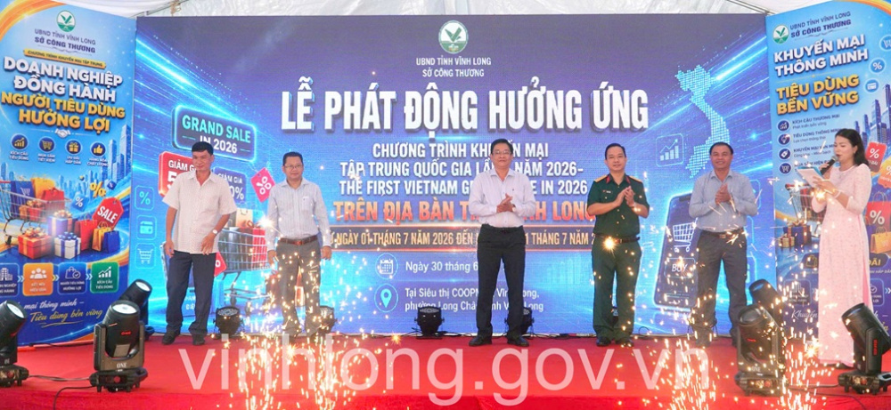 Vĩnh Long phát động hưởng ứng Chương trình Khuyến mại tập trung quốc gia lần 1 năm 2026