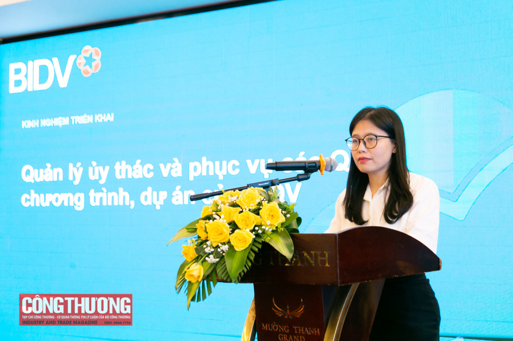 Bà Đinh Hương Thủy – Phó Giám đốc Ban Định chế tài chính Ngân hàng BIDV
