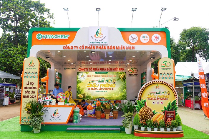 Gian hàng Phân Bón Miền Nam tại Lễ hội Sầu riêng Đắk Lắk năm 2026