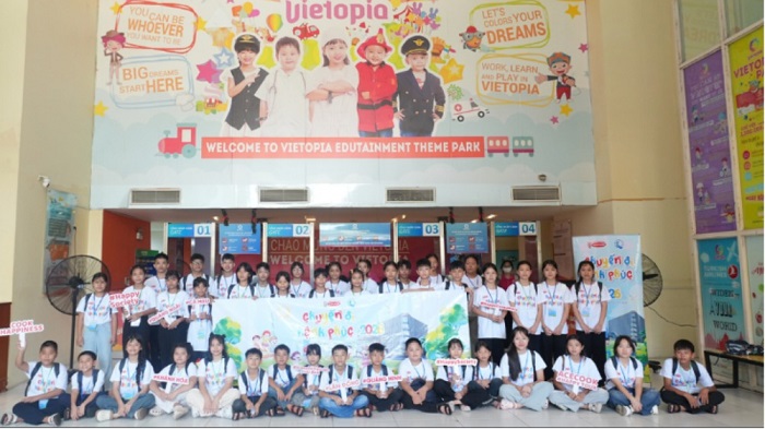 Các em lần đầu tiên được tham gia các hoạt động trải nghiệm hướng nghiệp thú vị qua chương trình Chuyến đi hạnh phúc 2026.