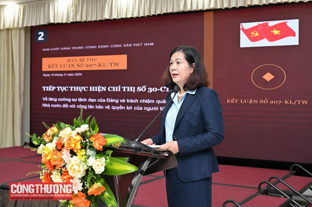 Đảng ủy Bộ Công Thương tổ chức Hội nghị phổ biến và triển khai Kết luận số 207-KL/TW về công tác bảo vệ quyền lợi người tiêu dùng