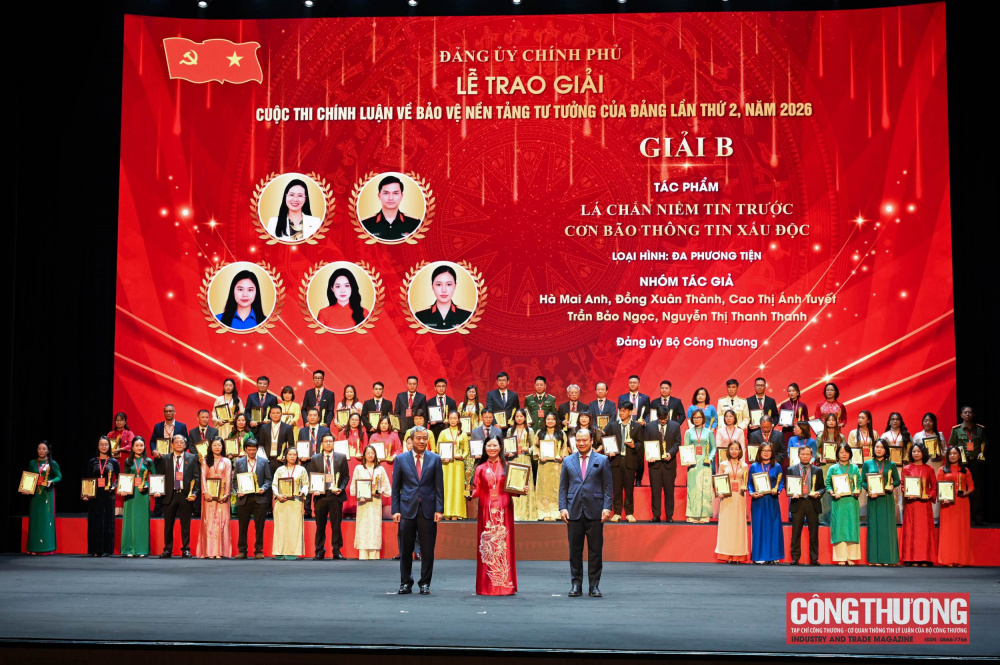 Đảng bộ Bộ Công Thương đạt 04 giải tại Cuộc thi chính luận về bảo vệ nền tảng tư tưởng của Đảng trong Đảng bộ Chính phủ lần thứ 2, năm 2026