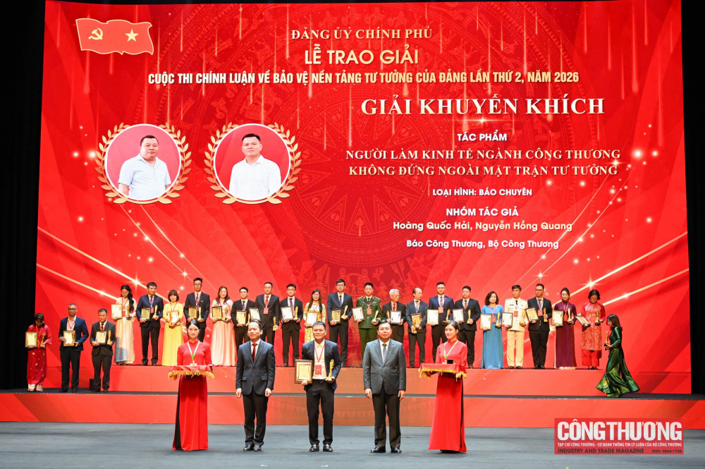 Đảng bộ Bộ Công Thương đạt 04 giải tại Cuộc thi chính luận về bảo vệ nền tảng tư tưởng của Đảng trong Đảng bộ Chính phủ lần thứ 2, năm 2026