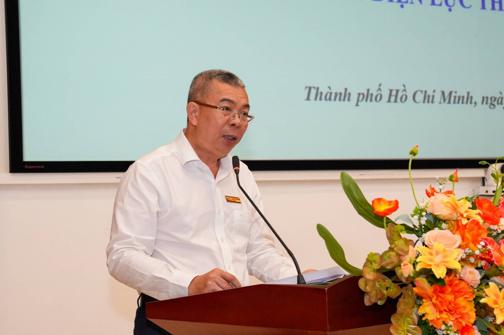 Tổng Giám đốc EVNHCMC Nguyễn Văn Thanh phát biểu tại sự kiện