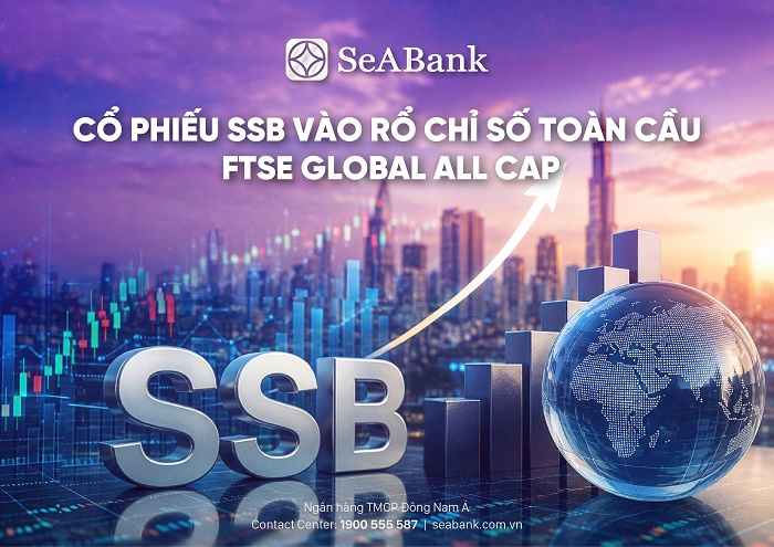 Cổ phiếu SSB của SeABank vào rổ FTSE Global All Cap
