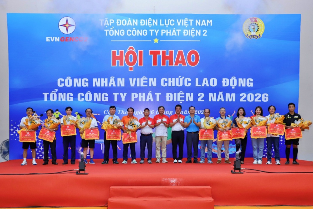 các đội tham dự hội thao Tổng công ty Phát điện 2