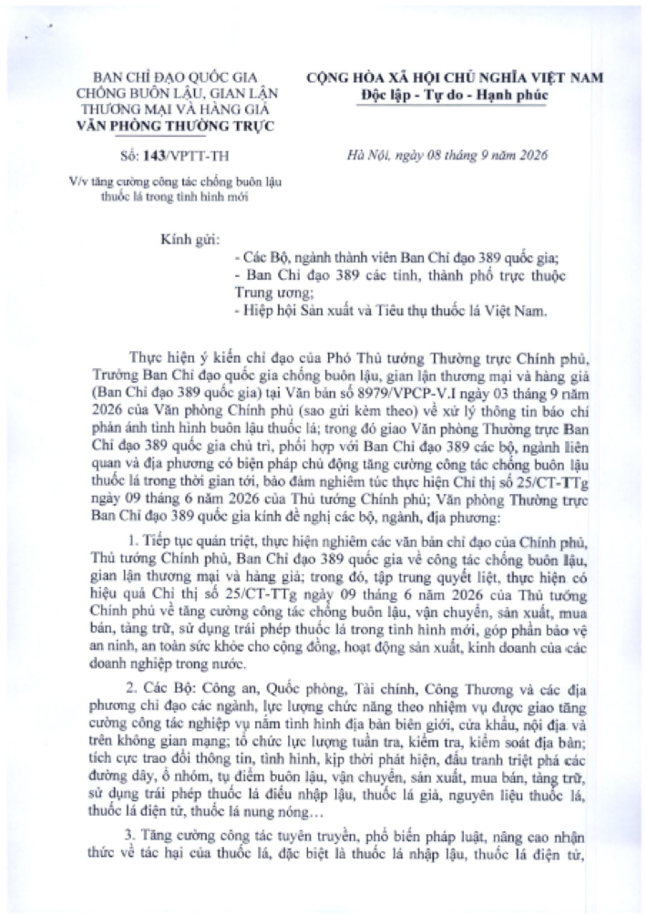 Ban chỉ đạo 389