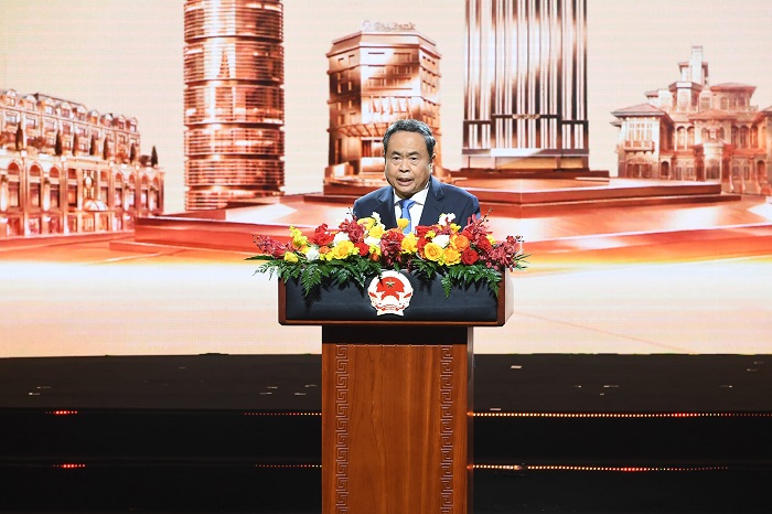 Chủ tịch Quốc hội Trần Thanh Mẫn phát biểu chỉ đạo tại buổi lễ