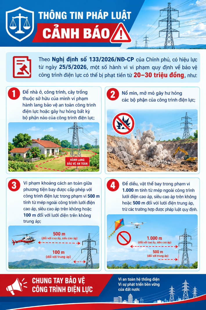 An toàn hành lang lưới điện
